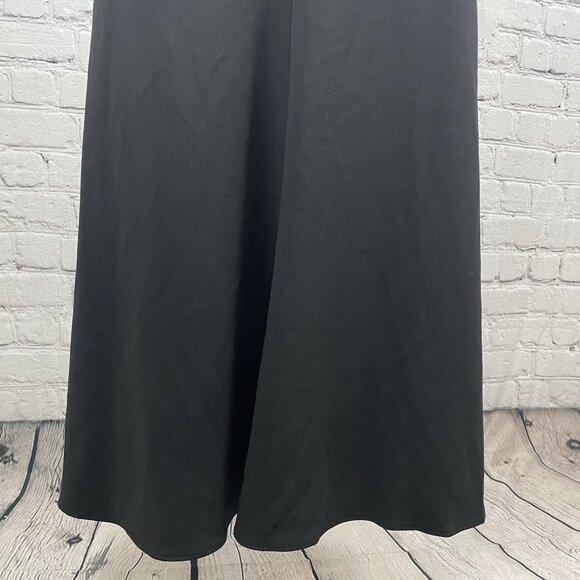 AZAZIE Black Sleeveless Slit Padded Bridesmaid Prom Formal Maxi Dress Size A0 - Picture 8 of 12